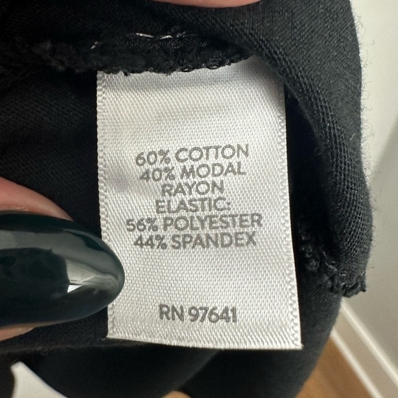 J. Jill Smocked Peasant Tunic 3/4 Sleeve Top - Black Sz S - Picture 7 of 9